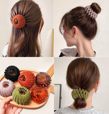 Simple Hair Styling Birds Nest Plate Hairpin