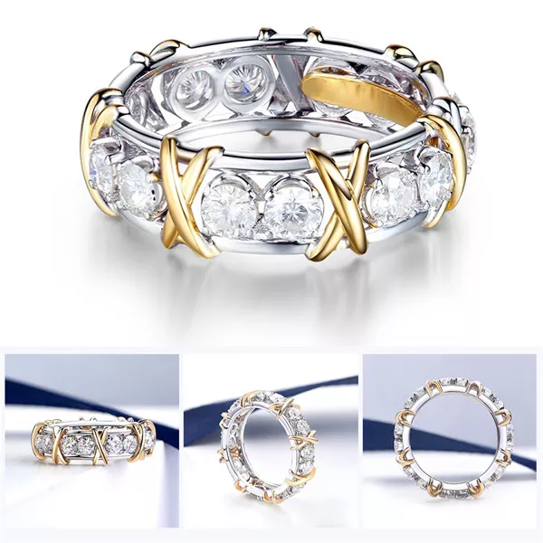 Sterling Silver Cross Full Diamond Ring