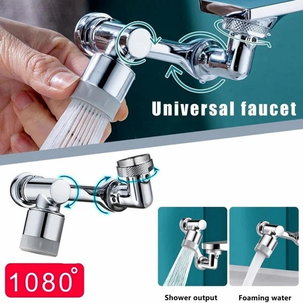 Rotating 1080° robotic arm faucet