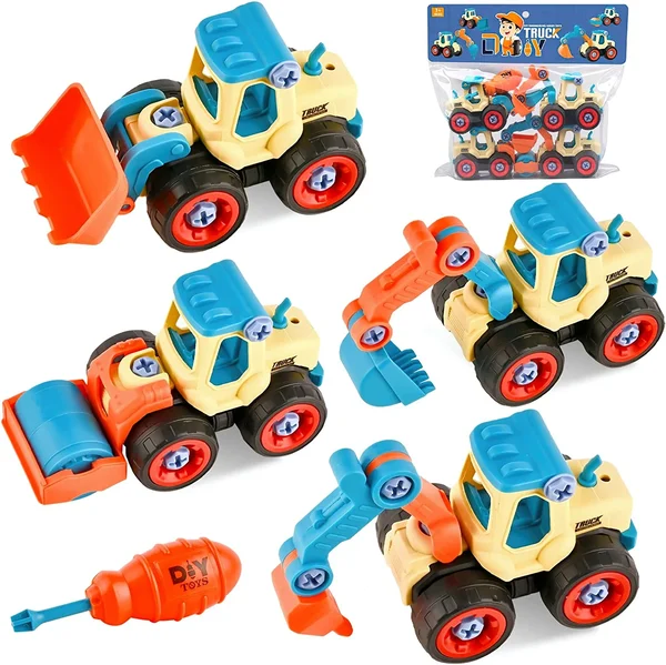 Construction Truck Toys Set