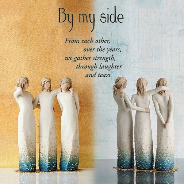 By My Side Sculpted Hand Painted Figure