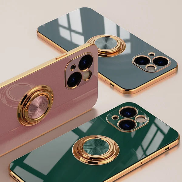 Plated iPhone Case with Ring