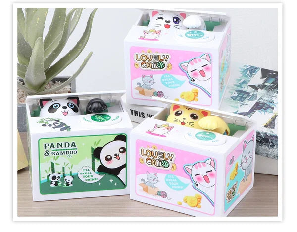 Little Dog And Cat Coin Bank