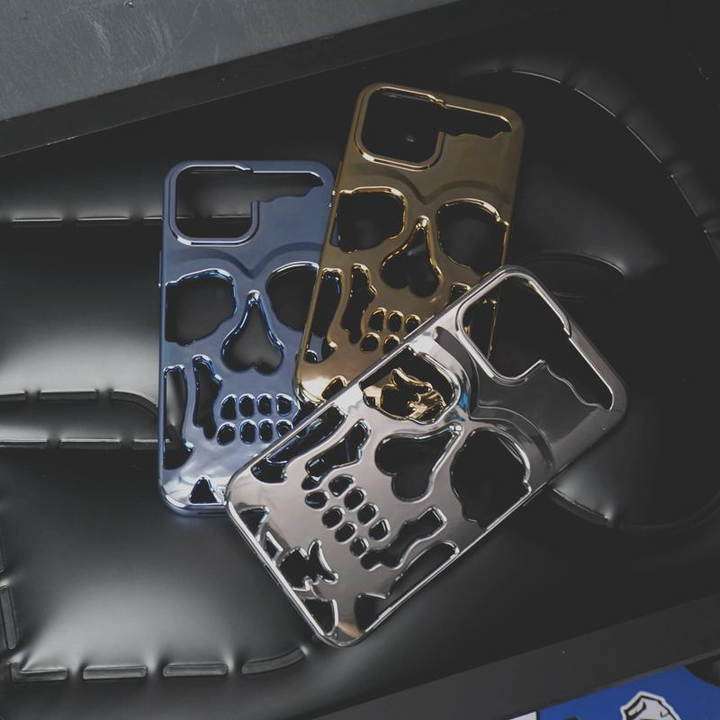 Plated Skull Case Cover For iPhone