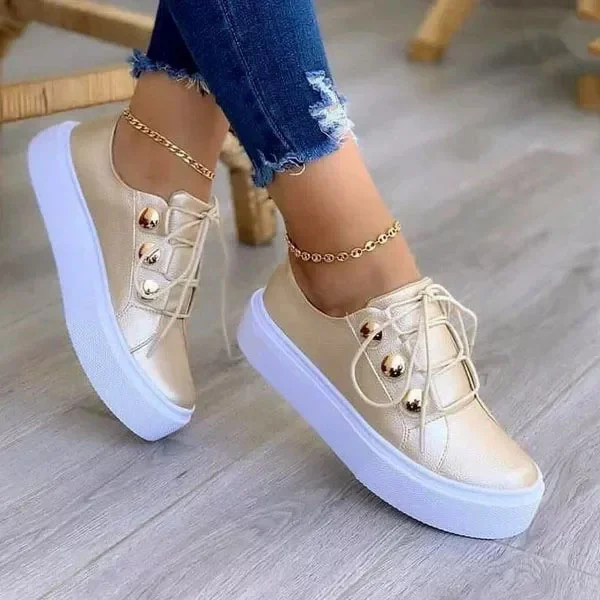 2022 WOMENS SUPER COMFORTABLE LEATHER SHOES WITH A ROUND TOE