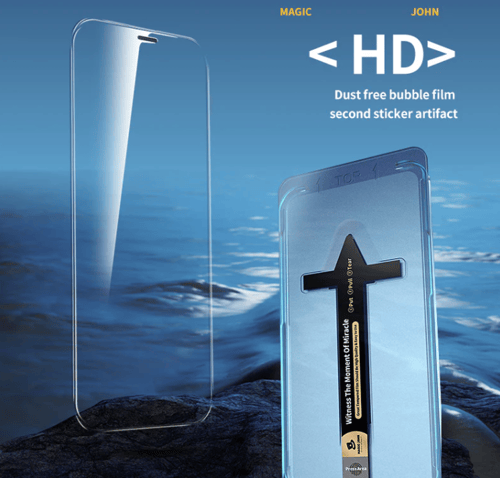 Anti Spy Screen Protector With Auto Alignment Kit For iPhone