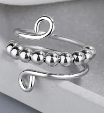 Circle Beads Fidget Ring