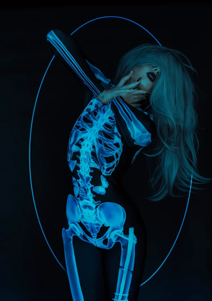 Halloween Couple Skeleton Bodysuit
