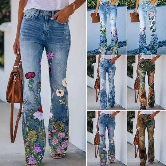 4 Button Flare Jeans