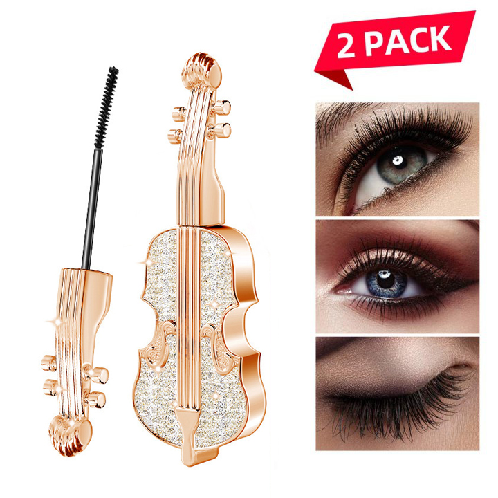 4D Waterproof Silk Fiber Thick Lengthening Violin Mascara