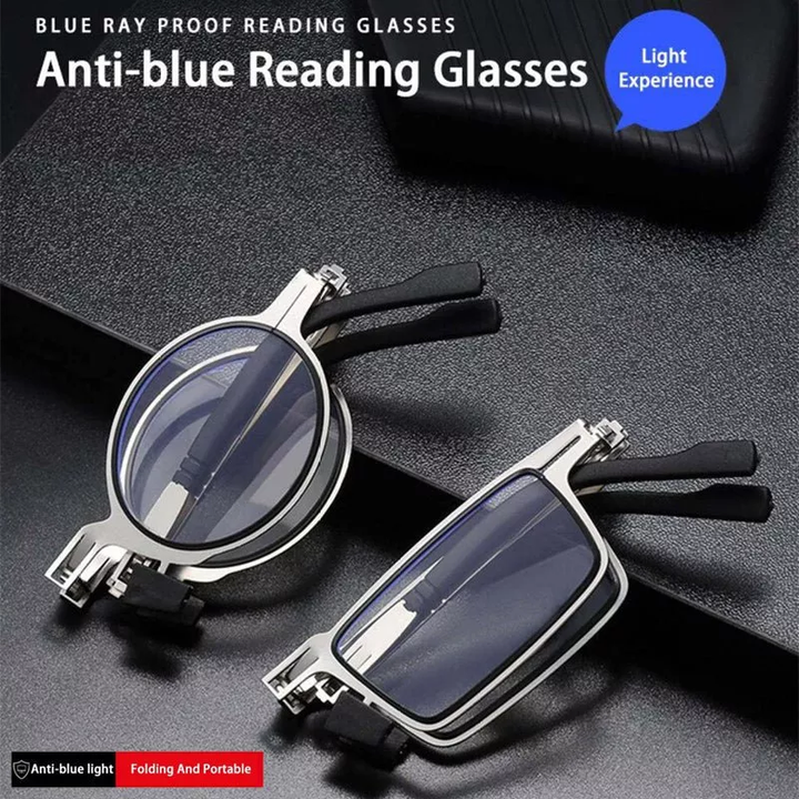 SCREWLESS ULTRA LIGHT TITANIUM FOLDING GLASSES