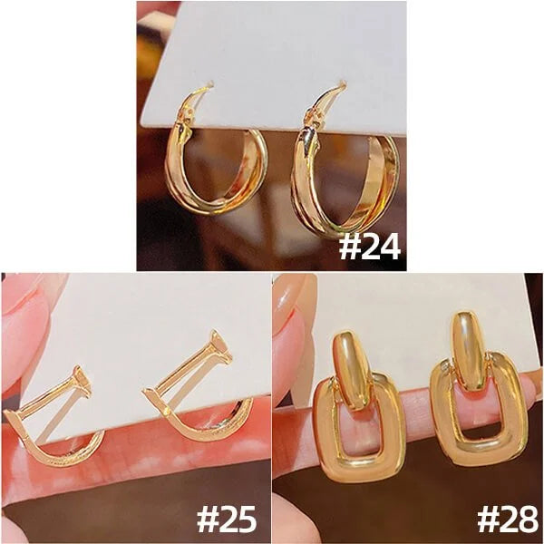 Fashion Oval Earrings