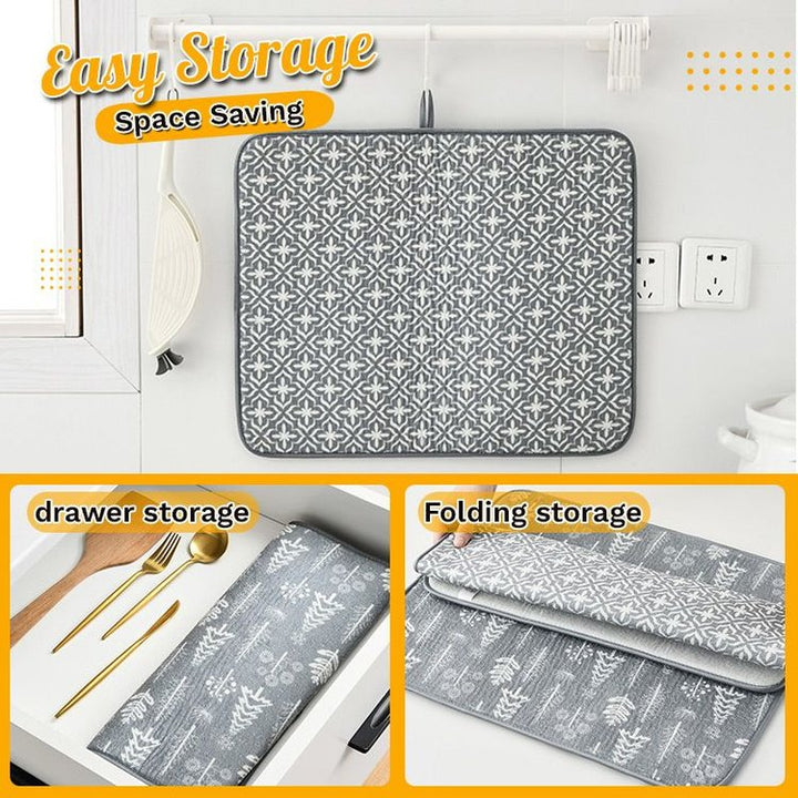 Super Absorbent Dish Drying Mat