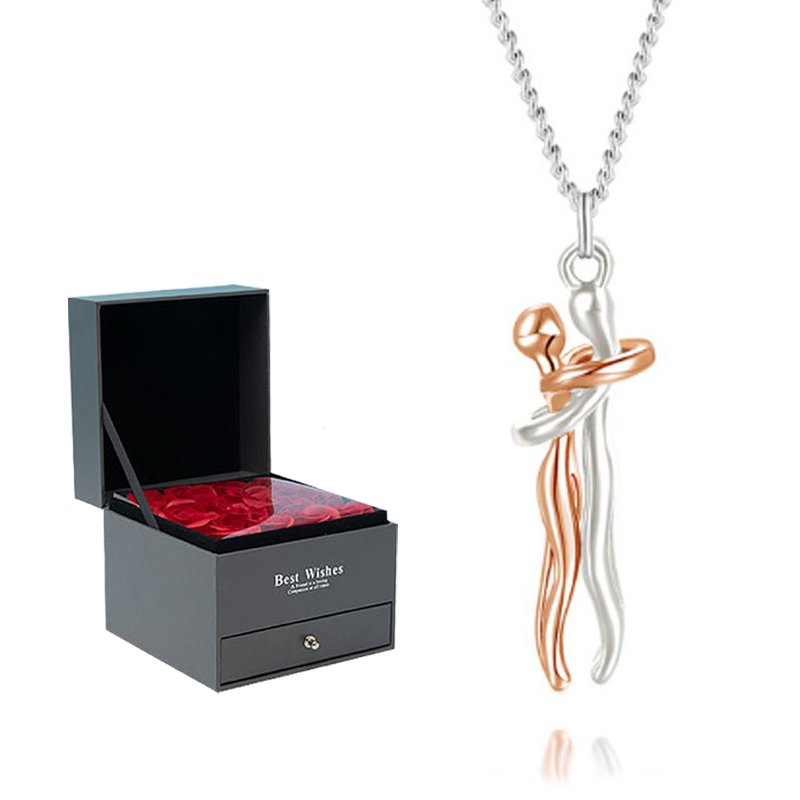 Couple Hug Necklace