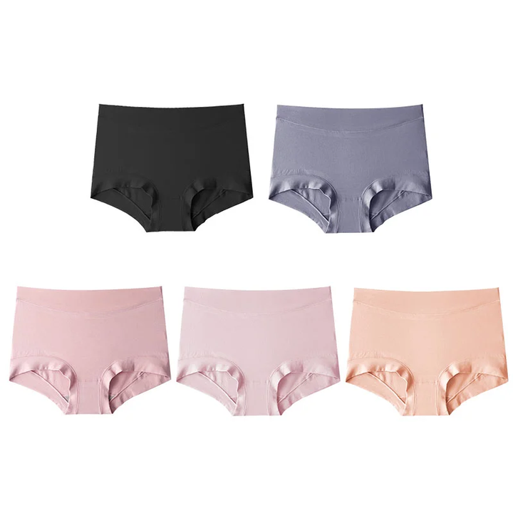 Womens Large Size High Waist Cotton Graphene Crotch Antibacterial Panties