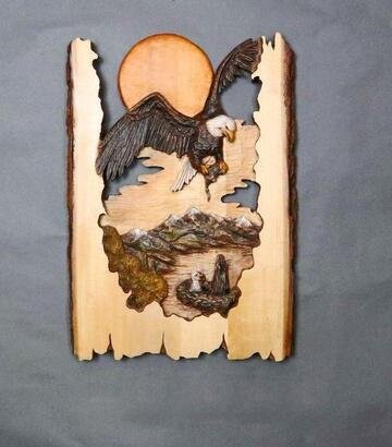 Animal Carving Handcraft Wall Hanging