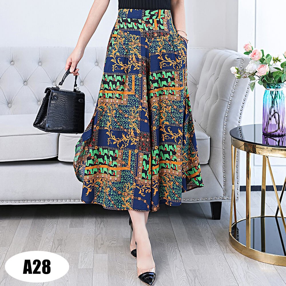Womens High Waist Casual Wide Leg Pants