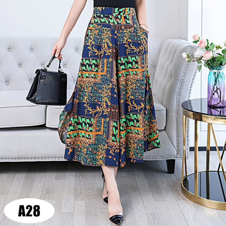 Womens High Waist Casual Wide Leg Pants
