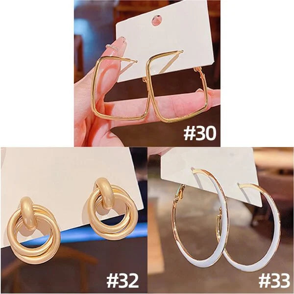 Fashion Oval Earrings