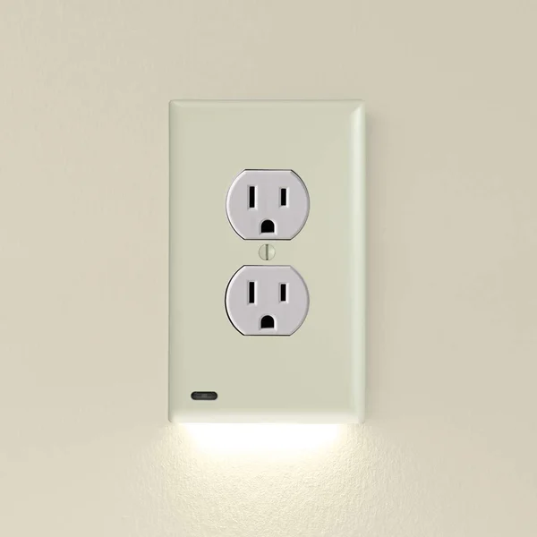 Outlet Wall Plate With Night Lights