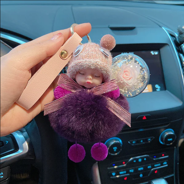 Super Cute Furry Doll Keychain