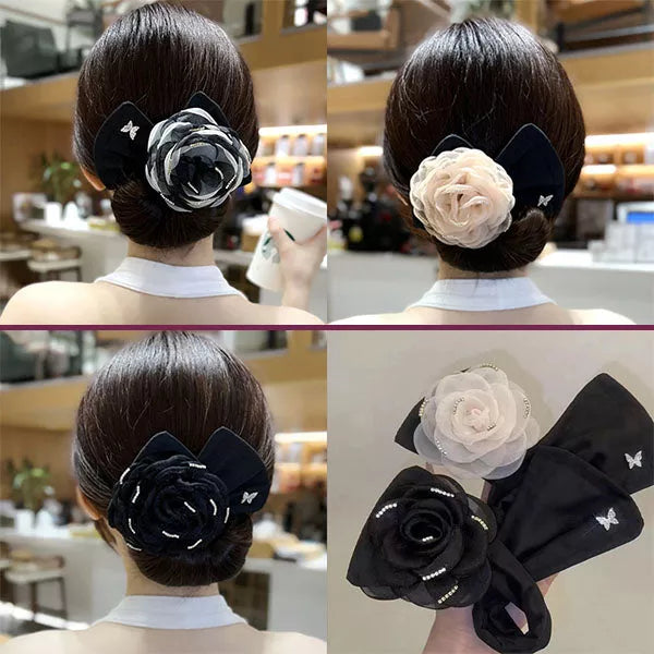Exquisite Big Flower Deft Bun