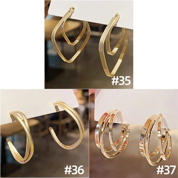 Fashion Oval Earrings