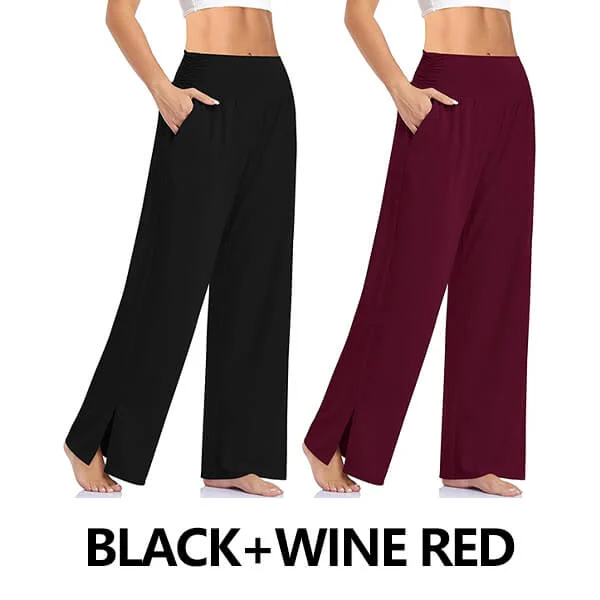 Womens Wide Leg Casual Loose Yoga Sweatpants
