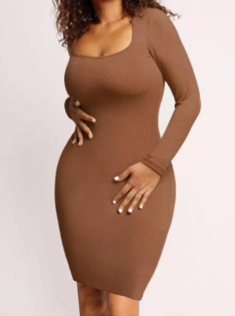 BUILT IN SHAPEWEAR MODAL SOFT LOUNGE DRESSES