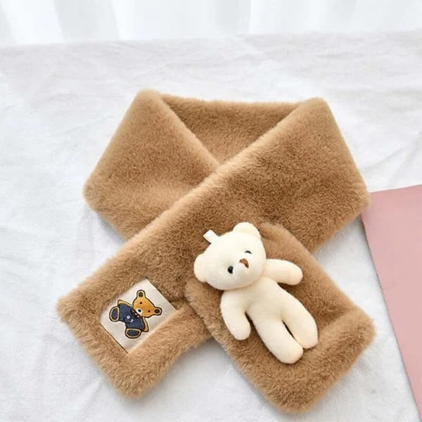 🔥Cute Bear Plush Bib For Adult And Child🔥