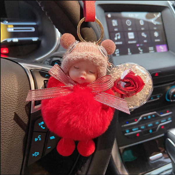 Super Cute Furry Doll Keychain