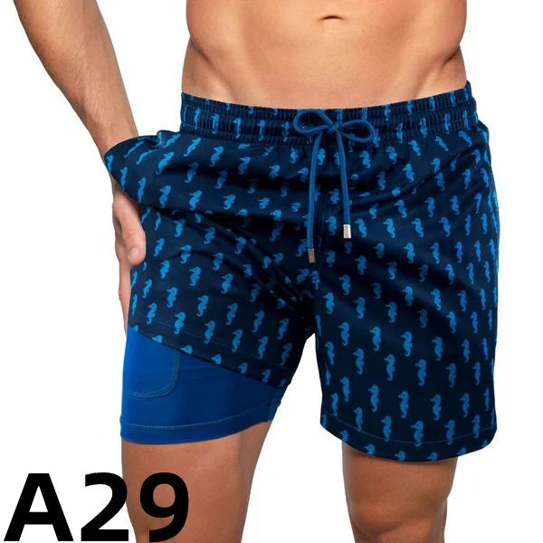 Double layer beach pants
