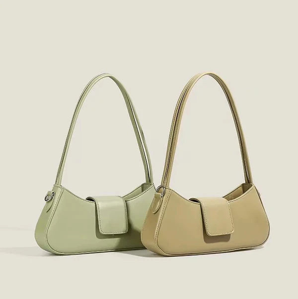 BAGUETTE SHOULDER BAG WITH FLAP