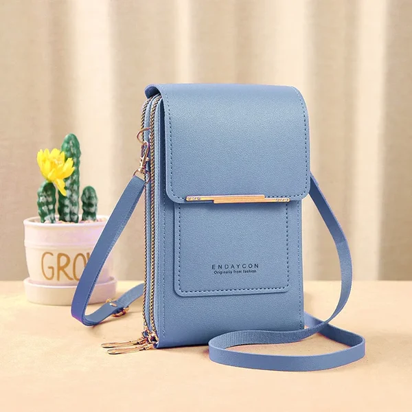 Anti theft leather bag