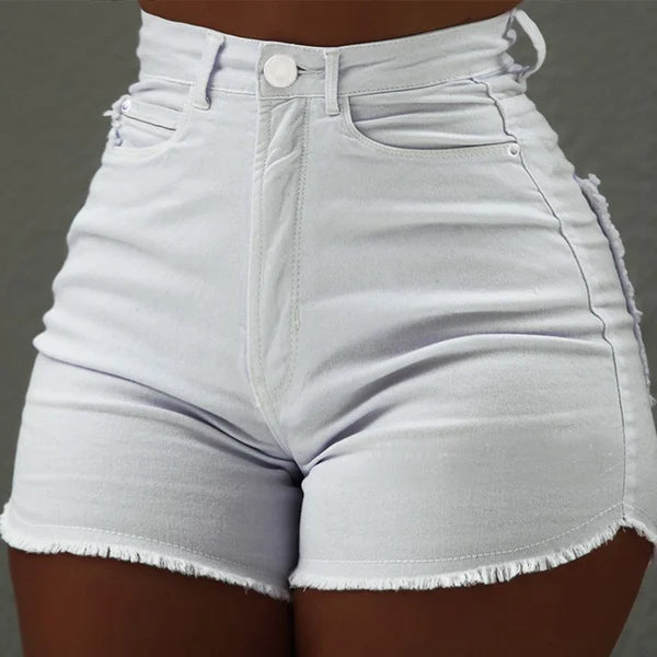 High Waisted Denim Shorts