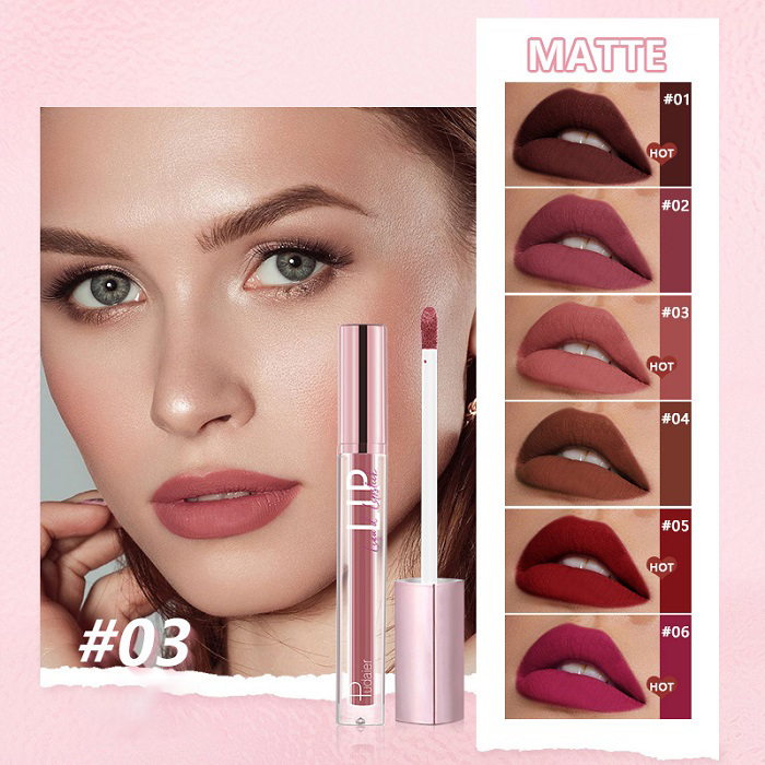 12 Color New Matte Fine Glitter Lip Gloss Cream Waterproof