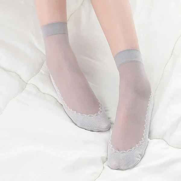 Silky Anti Slip Cotton Socks