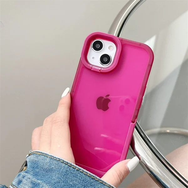 2022 NEW Double Stand Transparent TPU Phone Case