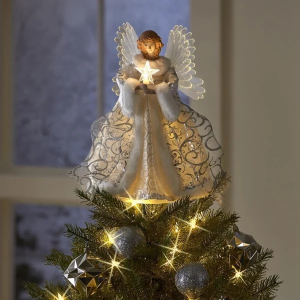 Animated Tree Topper Celestial Angel