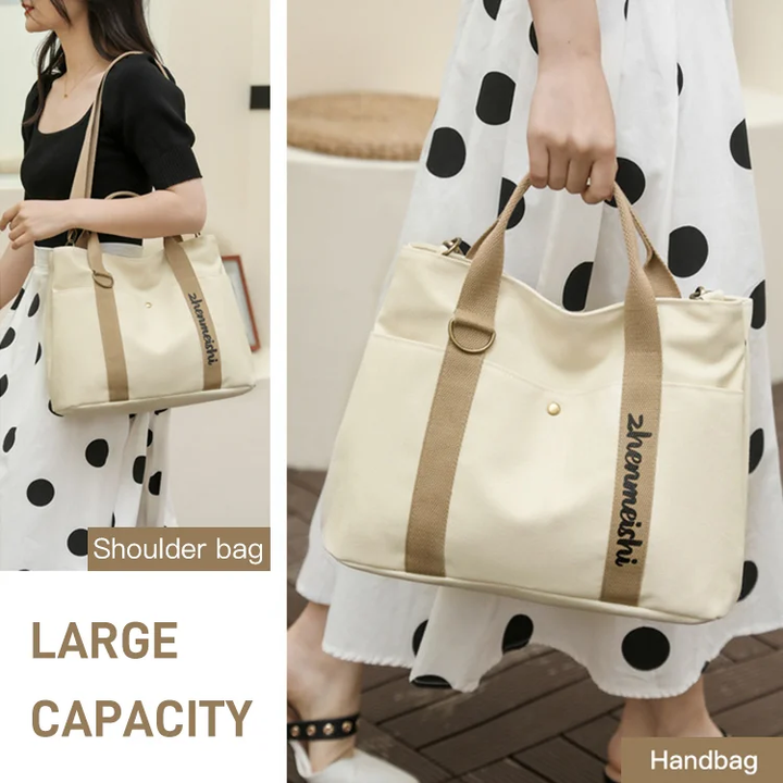 Large capacity stylish canvas bag