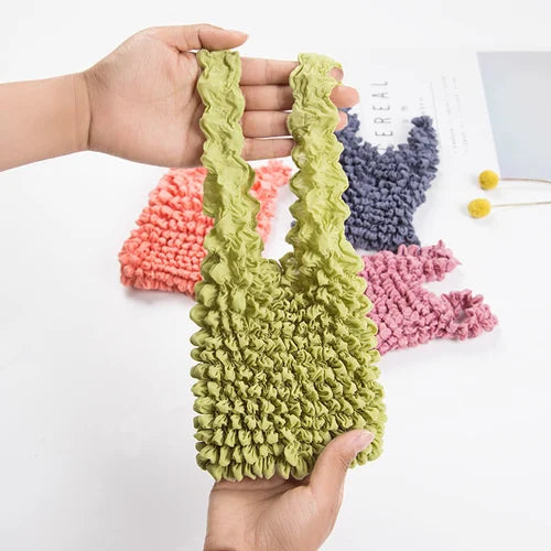 Magic stretch bag pleated bag