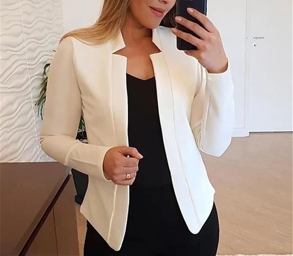 WOMENS CLOTHING HOT SALE SOLID COLOR COMMUTER CASUAL JACKET SMALL SUIT
