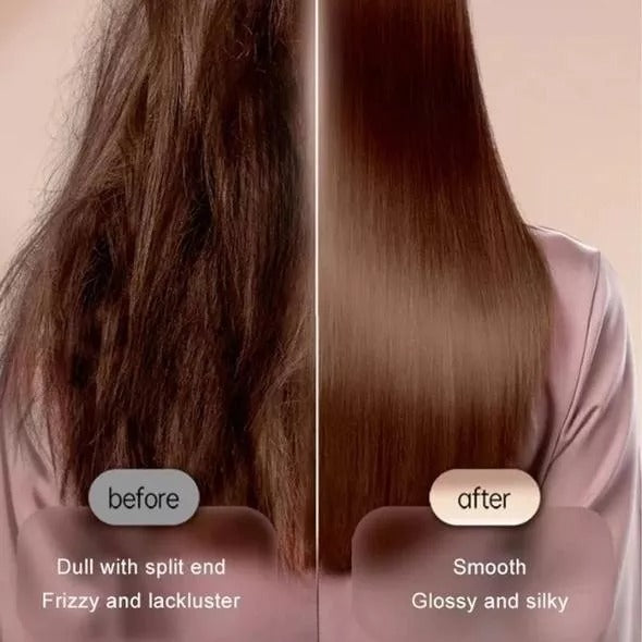 Hair Curler And Straightener Brush