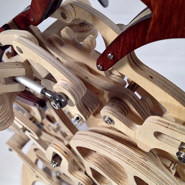 MAGICAL WOODEN KINETIC HUMMINGBIRD SCULPTURE