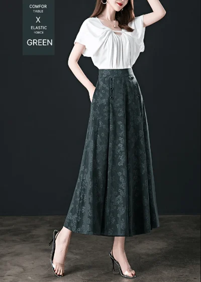 LATEST DESIGNABLE ICE SILK PALAZZO PANTS