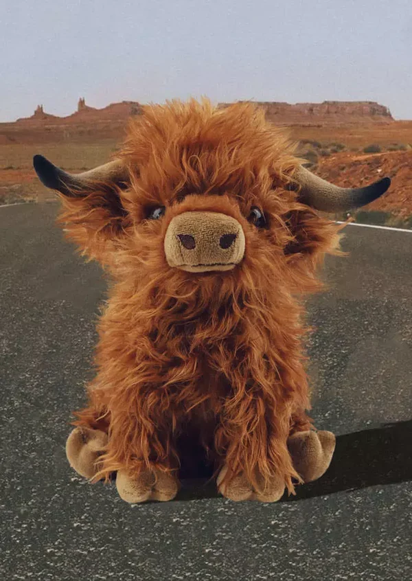 Eco Friendly Scottish Highland Cow Soft Plush Toy