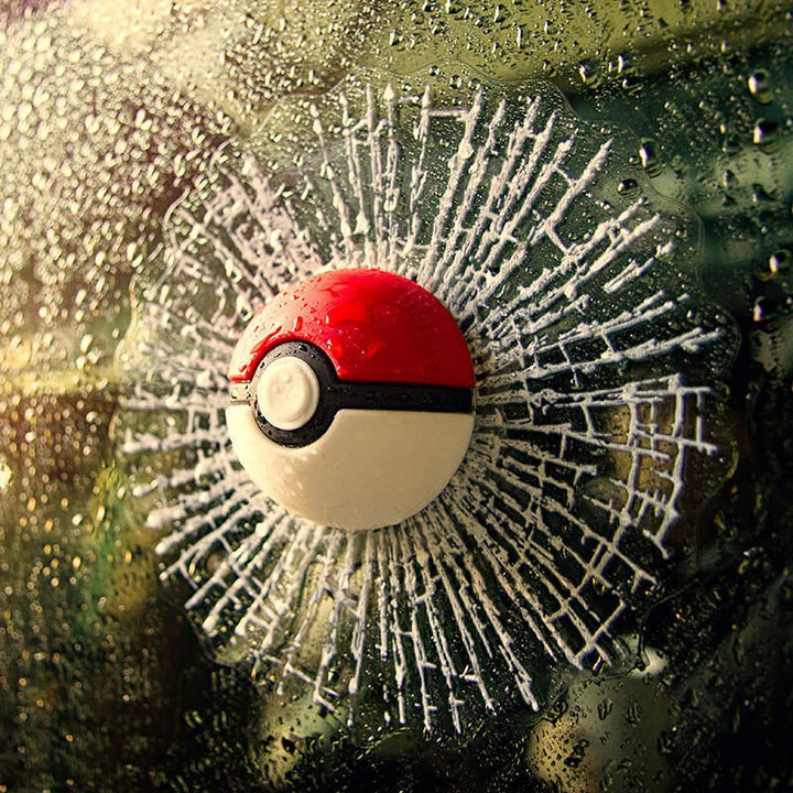 3D Car Window Crack Decal