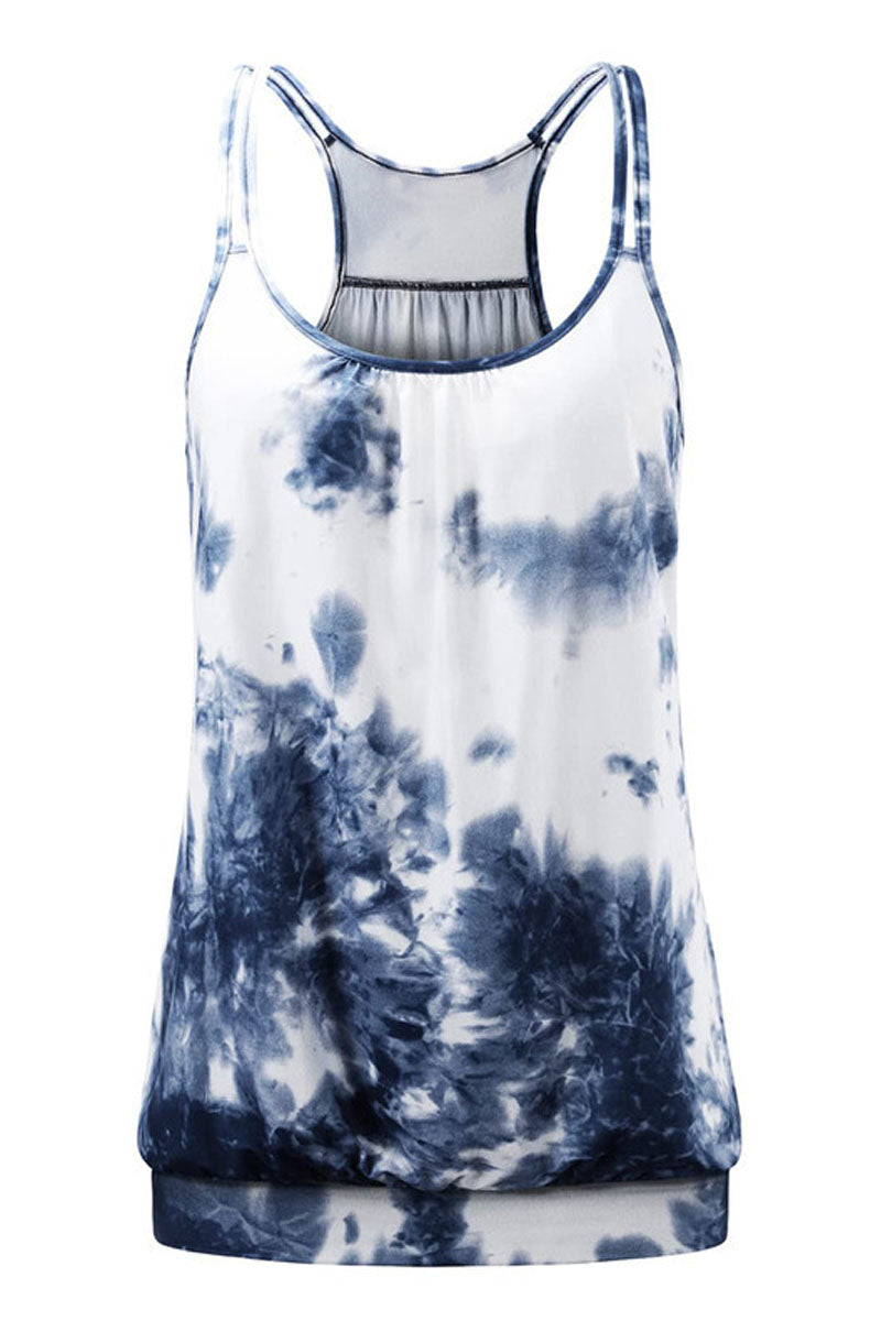 Womens Scoop Neck Spaghetti Strap Racerback Sports Tank Tops