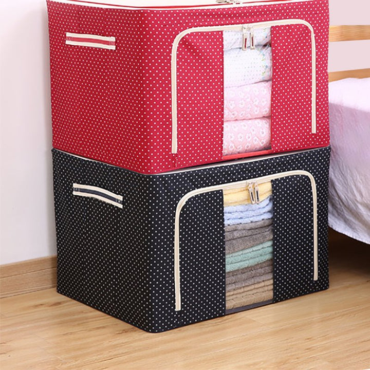 Multifunctional folding closet storage box