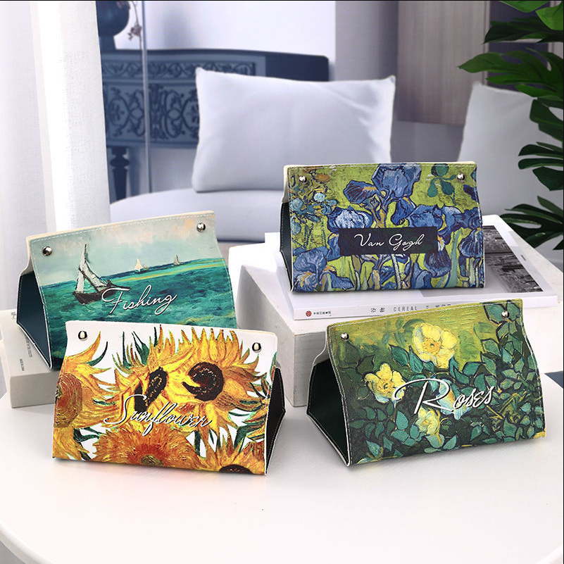 Van Gogh Oil Painting Tissue Box